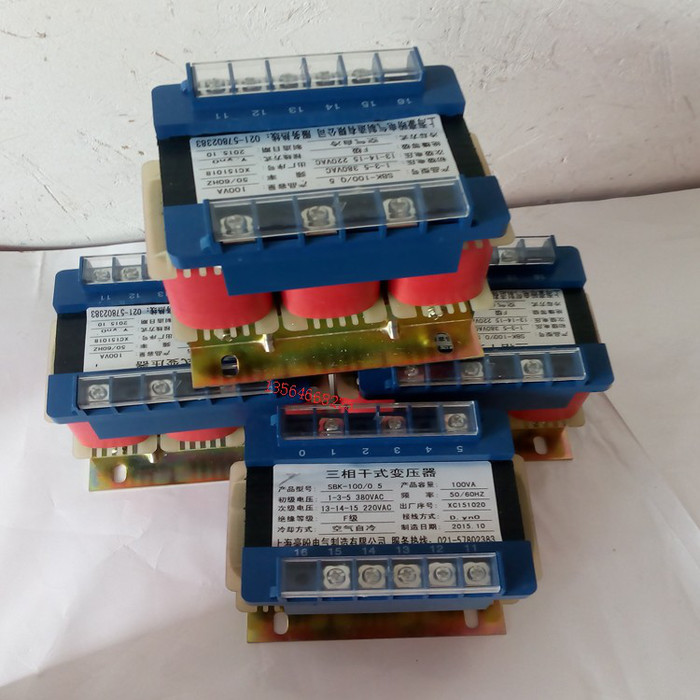 三相干式电源变压器 SBK-100VA 690V转220或380 三相隔离变压器