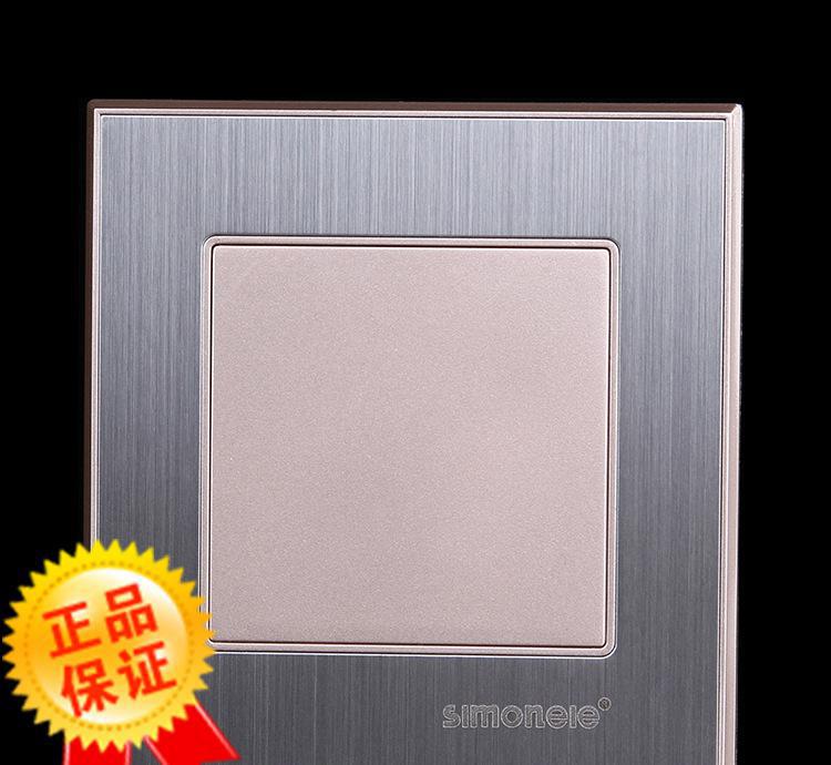 开关插座,空白插座,边插座,边空白插座,开关a3拉丝金,畅销墙