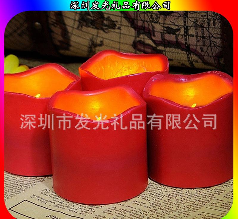 定制图案礼品发光蜡烛led电子蜡烛仿真石蜡灯芯摇摆蜡烛