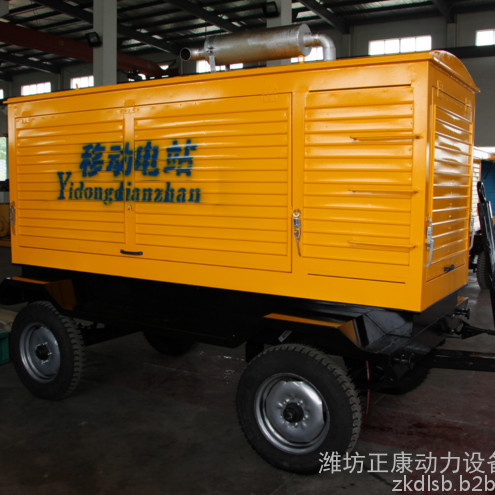 450kw上柴柴油发电机 380v自励磁大功率应急备用移动拖车式发电机组