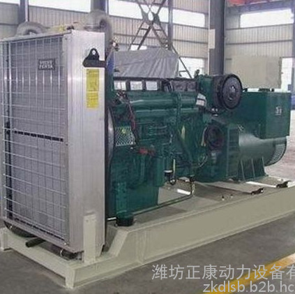 沃尔沃350KW水冷柴油机发电机组 四保护纯铜发电机 工业备用电源
