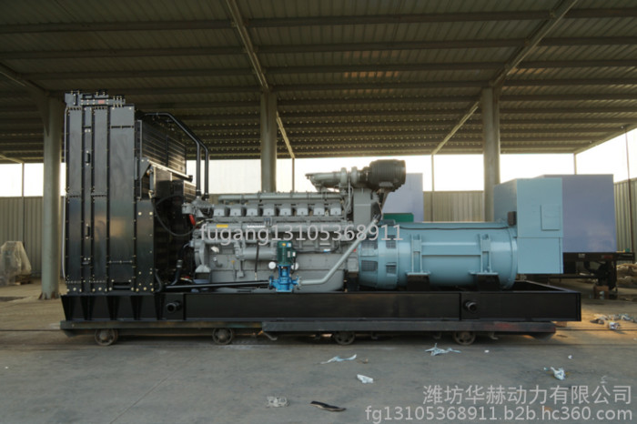1200kw柴油发电机组 进口德国奔驰12V4000G23R全铜无刷发电机组