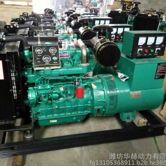 潍柴发电机组50kw 全铜无刷电机 24小时柴油发电机组380v质量好