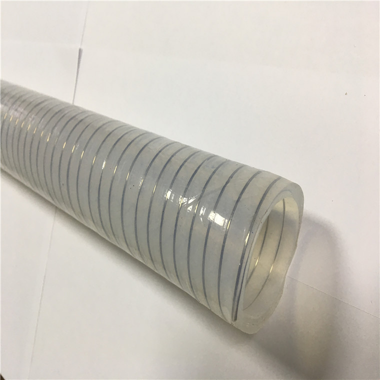 食品级钢丝编织高压软管 食品级软管 食品级PVC钢丝管 不含塑化剂钢丝管
