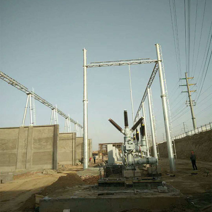 变电站架构 电力构架 钢杆基础 电力构架价格 实力厂家