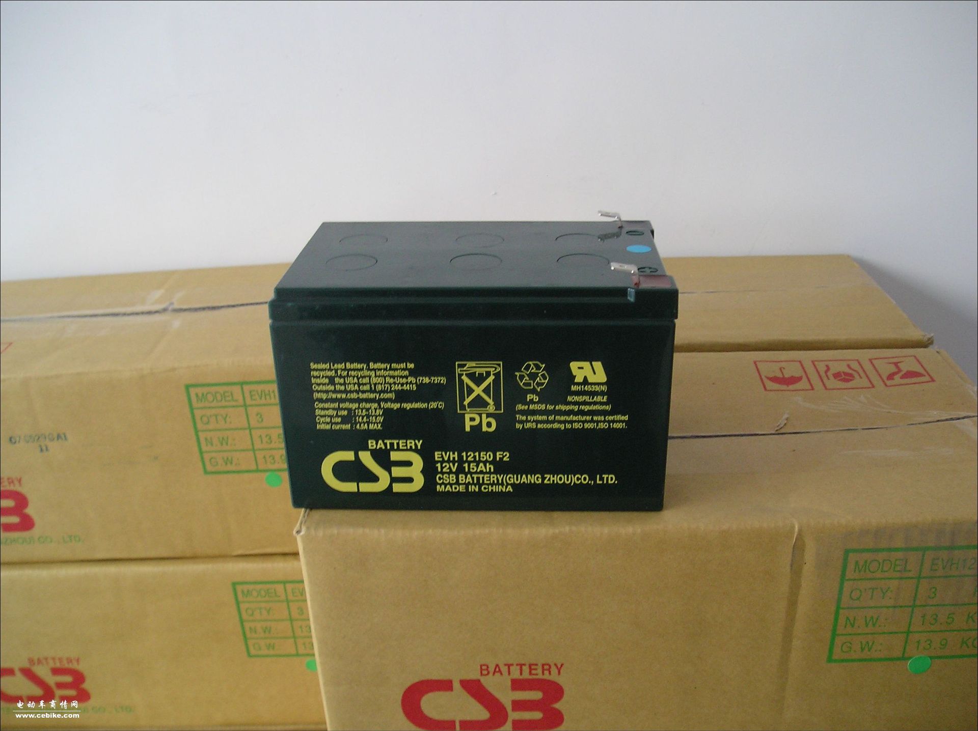 CSB蓄电池12V15A