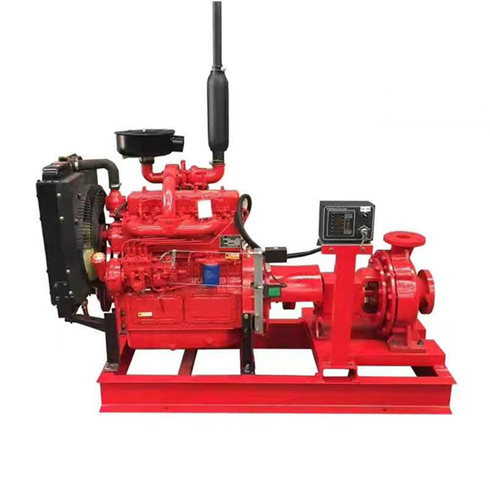 程煤柴油消防泵 大型双动力消防泵 移动柴油消防泵