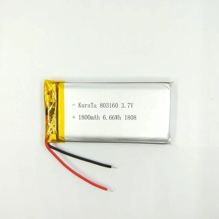 KuraTa 803160 1800mAh 聚合物锂电池 暖手宝 蓝牙音箱电池 自行车尾灯电池