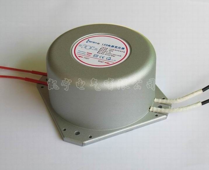供应【高散热铝壳环形变压器】供LED电源变压器 防水型300W24V 全铜线