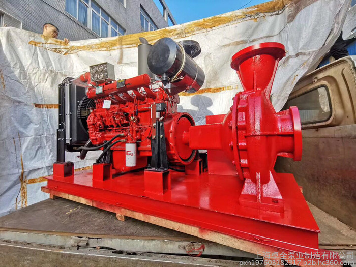 临高市柴油机消防泵 3CF认证柴油机节能消防泵 卓全批发柴油电机消防泵