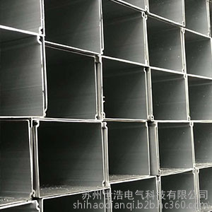 世浩 灰色铝合金线槽 SH-LQJ 30*30 铝合金线槽厂家 氧化铝合金线槽 金属桥架 氧化铝合金线槽