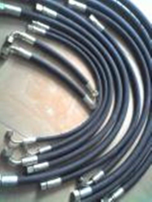 供应逸善品牌DN10高压油管总成，钢丝橡胶管软管、法兰软管,金属软管,波纹管,高压油管