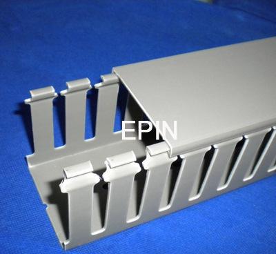 EPIN-UL认证灰色PVC线槽/行线槽/布线槽价格（出线孔8mm）