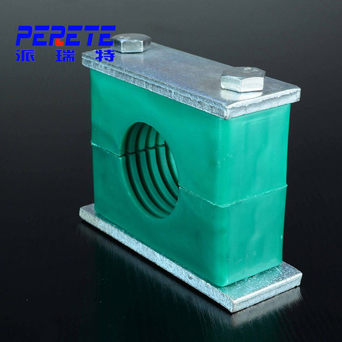 重型液压管夹 塑料管夹 液压油管固定管件 绿色液压管夹