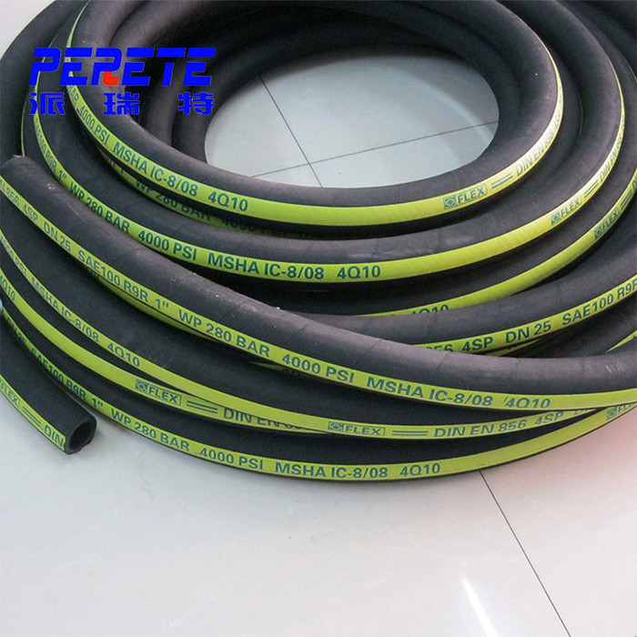 EN856 4SP钢丝增强液压软管 高压橡胶油管 钢丝编织液压油管