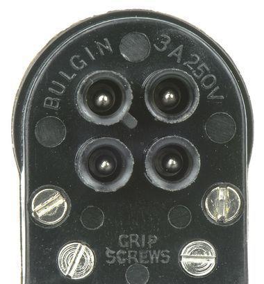 BULGIN  SA2367  圆形连接器 插头, 4, 公, 螺丝, 电缆