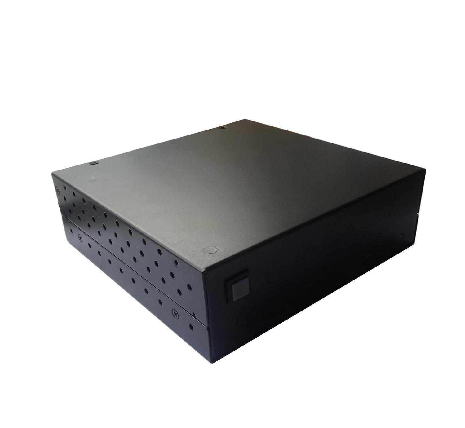 研越 MIS-ITX02-D525 BOX工控机 D525系统带4COM 嵌入式工控机