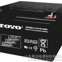 TOYO蓄电池6FM24东洋免维护蓄电池12V24AH UPS不间断电源专用 TOYO蓄电池报价/参数 太阳能蓄电池