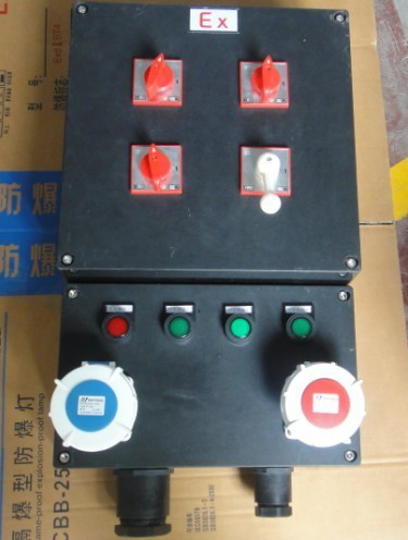 中沈防爆BXD8050 4回路带总开关防爆防腐配电箱60ABXD8050-6K防水防尘防腐配电箱带15A防爆插座