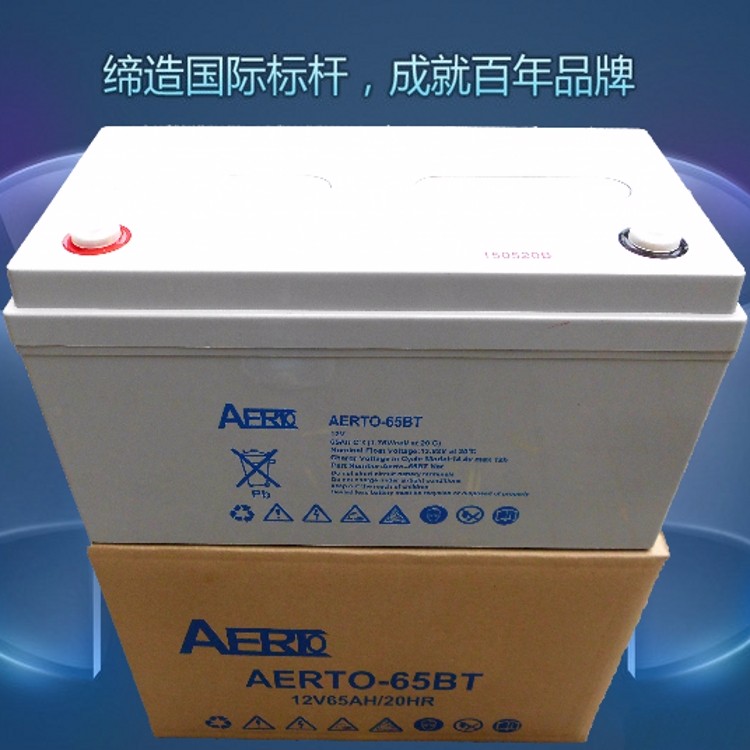 艾亚特AERTO-65BT 蓄电池 德国品牌 UPS蓄电池 铅酸免维护蓄电池 65安时 足量