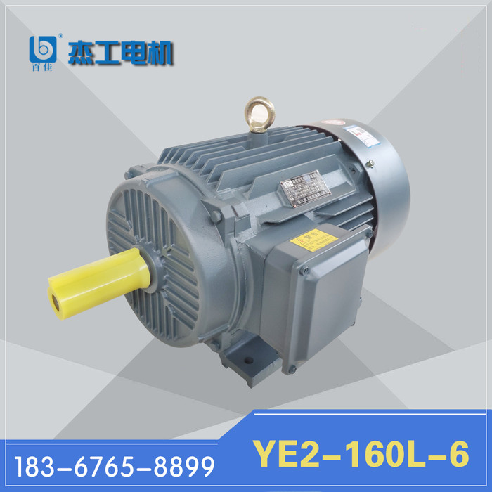 浙江三相异步电动机 YE2-160L-6极11KW全新铜国标电机